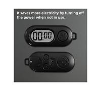 Cronómetro Llavero con Pantalla LCD, Temporizador Digital de Cuenta Regresiva, Reloj de Bolsillo Electrónico Portátil para Llaves, Color