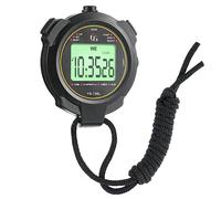 Cronómetro luminoso - Cronómetro deportivo con reloj y calendario, alarma, cronómetro digital de mano con cordón, cronómetro a prueba de hockproof para entrenador, árbitro, entrenamiento, natación,