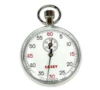 Cronómetro mecánico Cronógrafo analógico de Acero Inoxidable - Reloj de árbitro de Inicio/Pausa/reinicio con un Solo botón para Deportes, Pruebas, años 60, Reloj de árbitro