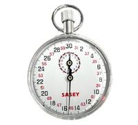 Cronómetro mecánico, cronómetro analógico - Temporizador de precisión de Acero Inoxidable con Inicio, Pausa y reinicio con un Solo Clic para competiciones Deportivas, Pruebas, 30 Segundos, Reloj de á