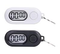Cronómetro Temporizador, Reloj Deportivo con Pantalla LCD, Reloj multifunción de Cuenta Regresiva para Atletas, Profesores, Estudiantes, Entrenamiento y Uso en Clase, 6,3 x 2,5 x 1,3 cm