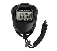 Cronómetros, Cronómetro digital portátil con pantalla LCD, resistente al agua, correa for natación, carrera, entrenamiento de fútbol