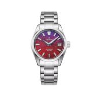 Cronos - Relojes de lujo de 36 mm para hombre - Movimiento automático 9015 L6049 Reloj de buceo luminoso con cristal de zafiro AR 10 bares, resistente al agua, acero inoxidable 316L, Púrpura, rojo