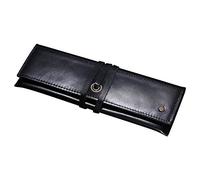 Cronus y Rhea® | Maletín de Cuero Exclusivo de Lujo (Talos) | Estuche para lápices - Estuche para bolígrafos | Cuero Real | con Elegante Caja de Regalo | Hombres - Mujeres (Negro)