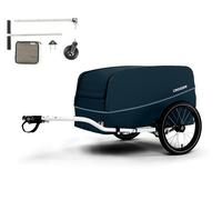 Croozer Cargo Tuure Remolque de Carga Bicicleta + Set Bollerwagen Azul