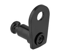 Croozer Enganche de eje redondo Universal Click & Crooz negro one_size