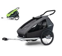 Croozer, Kid Keeke 2, Remolque De Bicicleta para Niños, Gris De Montaña, NS, Admirador Unisex