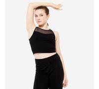 Crop Top Danza Modern Jazz Niña Negro Sujetador Integrado 141-148cm10-11A