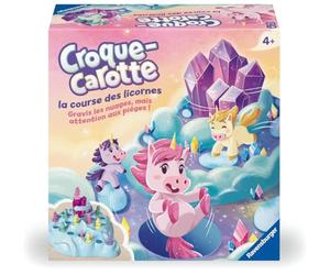 Croque Carotte Licorne, Jeu de société basé sur Croque Carotte, Jeu de parcours rigolo, Des 4 ans, 22798, Ravensburger