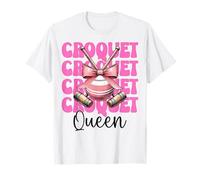 Croquet Queen Player Girl Mom Mama Mother Day Coquette Bow Camiseta