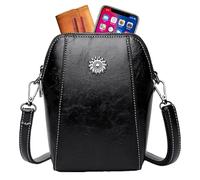 Crosbody - Bolso vertical de cuero para teléfono celular, 5.51 x 7.09 x 2.36 pulgadas, pequeña para teléfono, mini de hombro con correa ajustable, almacenamiento conveniente para tarjetas