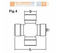 Crucero Eje 24 X 63,1MM para Alfa Romeo Giulia - CR243