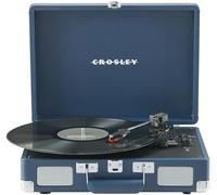 Crosley CR8005F-IB Cruiser Plus - Tocadiscos Vintage de 3 velocidades con Bluetooth, Maleta, Reproductor de Discos de Vinilo con Altavoces Integrados, Tinta Azul