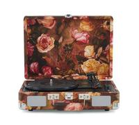 Crosley Cruiser Plus Tocadiscos con 2 Altavoces, Bluetooth y AUX - Tocadiscos Vintage de 3 velocidades - para vinilos de 7", 10" y 12" - Portátil con Funda integrada (Floral)