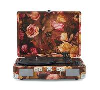 Crosley Cruiser Plus Tocadiscos con 2 Altavoces, Bluetooth y AUX - Tocadiscos Vintage de 3 velocidades - para vinilos de 7", 10" y 12" - Portátil con Funda integrada (Floral)
