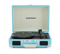 Crosley Cruiser Plus Toscadiscos De Vinilio con 2 Altavoces, Bluetooth y AUX - Toscadiscos Vintage de 3 velocidades - para vinilos de 7", 10" y 12" - Portátil con Estuche Integrado - Turquesa