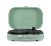 Crosley Discovery - Tocadiscos portátil, reproductor de discos Bluetooth, reproductor de vinilo de maleta de 3 velocidades, tocadiscos para el hogar para discos de vinilo, altavoces estéreo integrados