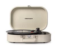 Crosley Discovery - Tocadiscos portátil, reproductor de discos Bluetooth, reproductor de vinilo de maleta de 3 velocidades, tocadiscos para el hogar para discos de vinilo, altavoces estéreo integrados