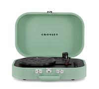 Crosley Discovery - Tocadiscos portátil, reproductor de discos Bluetooth, reproductor de vinilo de maleta de 3 velocidades, tocadiscos para el hogar para discos de vinilo, altavoces estéreo integrados