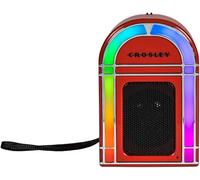 Crosley Mini Jukebox Altavoz Bluetooth portátil con más de 8 horas de reproducción, altavoz inalámbrico de viaje para interiores con luces, diseño retro con audio atrevido, altavoces recargables USB-C