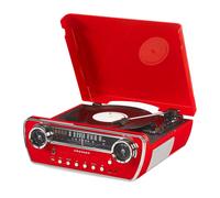 Crosley Powel 7-in-1 Bluetooth Record Player Red