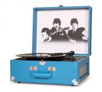Crosley The Beatles Anthology - Tocadiscos portátil, Reproductor de Discos Bluetooth, Reproductor de Vinilo de Maleta de 3 velocidades, Tocadiscos para el hogar para Discos de Vinilo, Altavoces