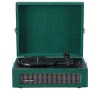 Crosley Voyager - Tocadiscos portátil, reproductor de discos Bluetooth, reproductor de vinilo de maleta de 3 velocidades, tocadiscos para el hogar para discos de vinilo, altavoces estéreo integrados y