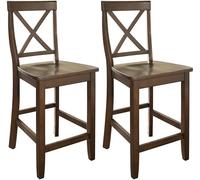 Crosley X-Back CF500424-MA - Taburete de bar de 61 cm, caoba