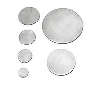 CROSO Ronde diámetro 100 mm, grosor del material 6 mm, acero inoxidable pulido por un lado V2A, 1 pieza, 660106