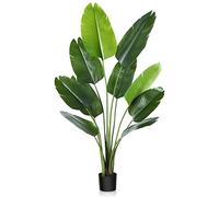 CROSOFMI Plantas Artificiales 150 cm Planta Artificial Grande en Maceta para Interior Exterior Casa Hogar Oficina Jardín Decorativas Moderna（1 Pack）