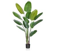 CROSOFMI Plantas Artificiales 180 cm Planta Artificial Grande en Maceta para Interior Exterior Casa Hogar Oficina Jardín Decorativas Moderna（1 Pack）