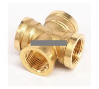Cross 4 Ways Brass Pipe fitting Coupler Connector Equal Female 3/4" BSP Female Thread Plumbing CBQZCHWDKT