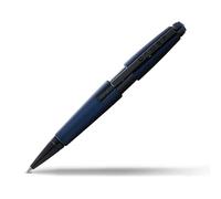 Cross Pens Bolígrafo Roller Ball Edge AT0555-12 – Laca y PVD, Azul mate/Negro