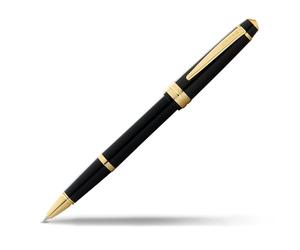 Cross AT0745-9 Bolígrafo Roller Ball Bailey Light con Detalles en Oro, Negro