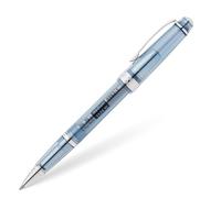 Cross Bailey Light 8562-1 - Bolígrafo (tinta translúcida, grosor de trazo M, tamaño mediano, indeleble, con tapa, paquete de regalo), color azul marino y cromado