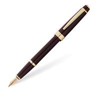 Cross Pens - Pluma fuente Bailey, ligera y pulida, plumín medio, resina Burdeos