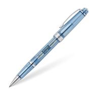 Cross Bailey Light Translucent - Bolígrafo roller (mina 8015, grosor de trazo F, fino, paquete de regalo), color azul marino y cromado
