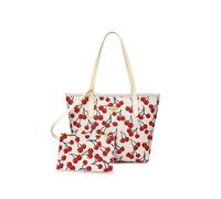 Cross-border shoulder bag for women's popular letters of presbyterian cherry hand-to-door tote bag trendy new large capacity crossbody bag
