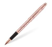 Cross Century II Cherry Blossom - Pluma estilográfica (punta F de acero inoxidable, tinta negra, incluye paquete de regalo), color oro rosa lacado, herrajes de acero inoxidable chapado en oro rosa