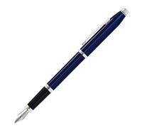 Cross Century II - Pluma estilográfica de punta media, color azul translúcido, tinta negra