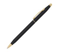 CROSS Classic Century Ballpoint Pen Classic Black with 23 CT Gold-Plated Appoint