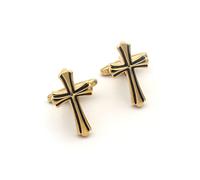 Cross Classic - Par de gemelos dorados