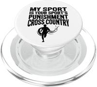 Cross Country Gift My Sport is Your Sports Castigo Runner PopSockets PopGrip para MagSafe