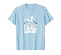 Cross Country Mamá: I Can't My Kid Has Cross Country Camiseta, Hombre, Azul Bebé, S