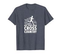 Cross Country Mamá: I Can't My Kid Has Cross Country Camiseta, Hombre, Azul Jaspeado, XXL