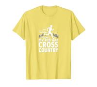Cross Country Mamá: I Can't My Kid Has Cross Country Camiseta, Hombre, Limón, L