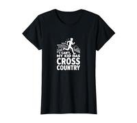 Cross Country Mamá: I Can't My Kid Has Cross Country Camiseta, Mujer, Negro, 3XL
