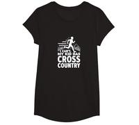 Cross Country Mamá: I Can't My Kid Has Cross Country Camiseta, Niñas, Negro, Grande