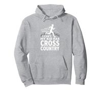 Cross Country Mamá: I Can't My Kid Has Cross Country Sudadera con Capucha, Unisex para Adultos, Gris Jaspeado, M