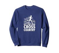 Cross Country Mamá: I Can't My Kid Has Cross Country Sudadera, Unisex para Adultos, Azul Marino, S